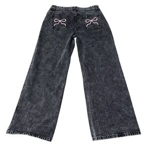 Disclosure Jeans Women's 13/31 Wide Leg Baggy Stretch Denim Measures 33 x 31